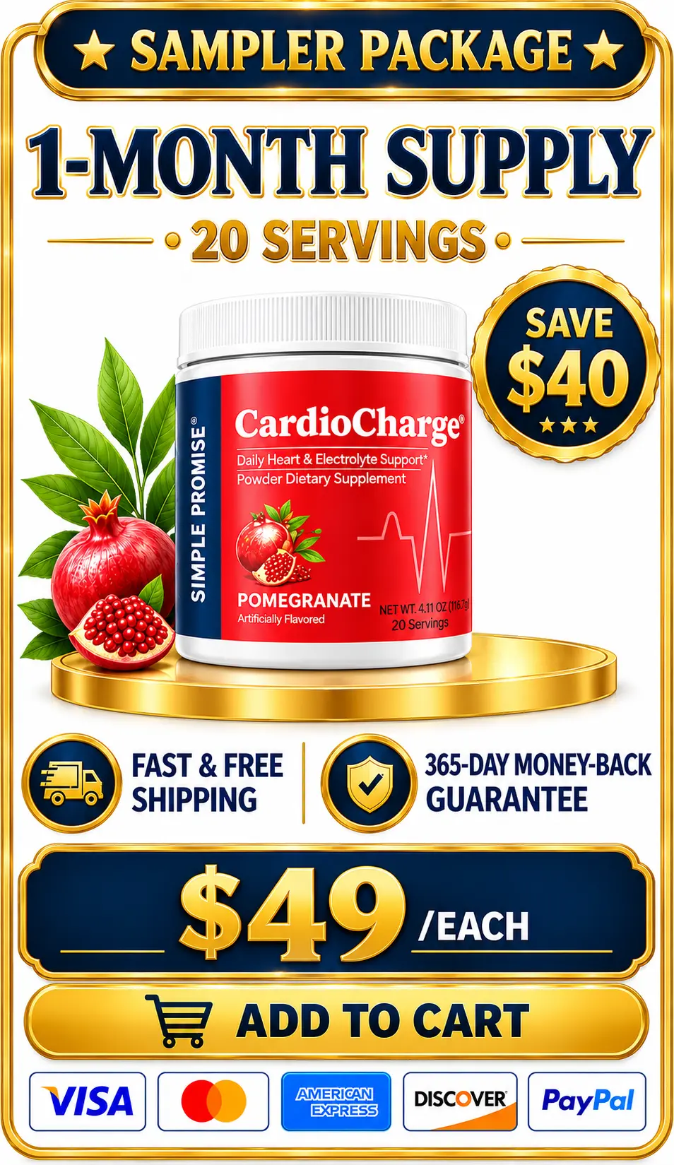 cardiocharge 1-Bottle Price
