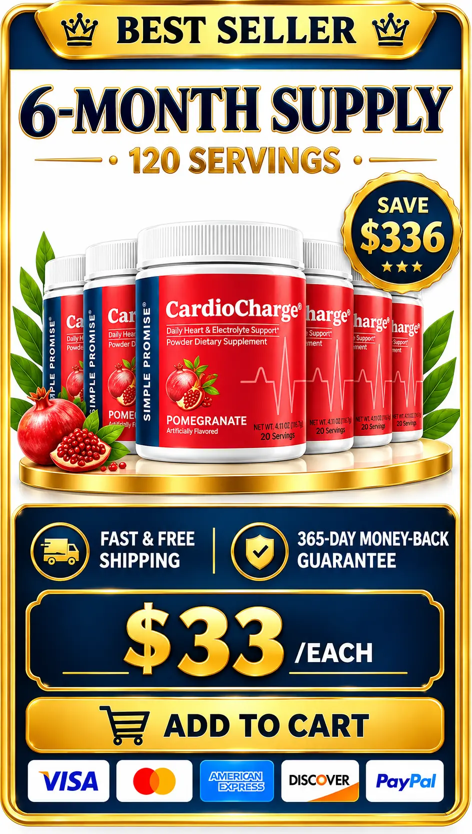 cardiocharge 6 Bottle Price